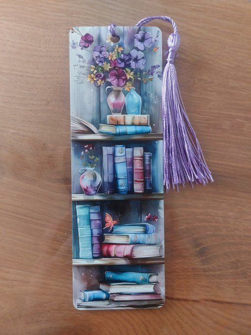 Marque-pages bibliothèque en acrylique 